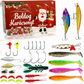 🎣🎁 Karácsonyi adventi horgászkészlet – Vakcsomag, kanálcsalik, popper 🎄