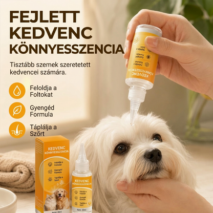 🐶 Kímélő szemápoló cseppek – Háziállatok szemfoltjainak eltávolítására 📦
