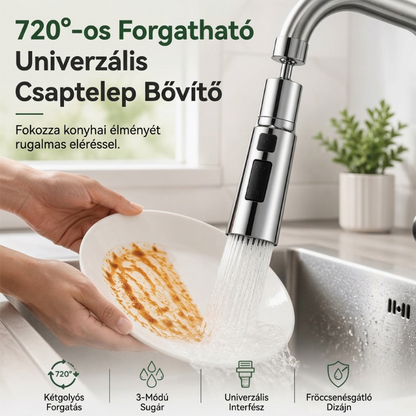 🚰 Forgatható csapfúvóka – 360°-os, segít a mosogatásban és takarításban 📦