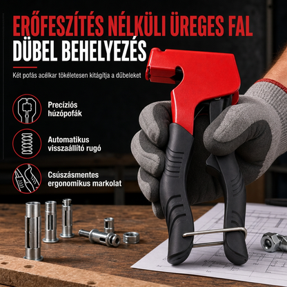 🛠️🔧 Kézi szegecsanya szerszám – M3-M8 méret, üreges falakhoz 📦