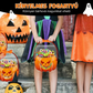 🎃 Halloween átlátszó tökmintás ajándéktasakok – Ünnepi csomagolás, cukorkáknak ✨