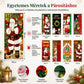🎄 Karácsonyi ajtófedél dekoráció – Ünnepi díszítés, meleg hangulat ✨
