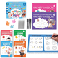 🖍️ Újrafelhasználható írásgyakorló füzet – Barázdált kalligráfia, gyerekeknek 📦