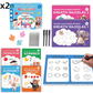 🖍️ Újrafelhasználható írásgyakorló füzet – Barázdált kalligráfia, gyerekeknek 📦