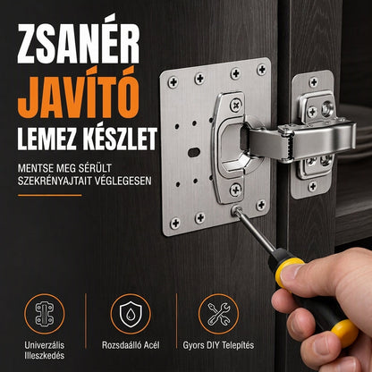 🔩 Univerzális zsanérjavító készlet – Csavarokkal, bútorkárpitozáshoz 📦
