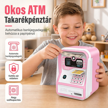 🏧 49% OFF! Elektronikus malacpersely gyerekeknek – Pénzügyi ismeretek játékosan ⚡
