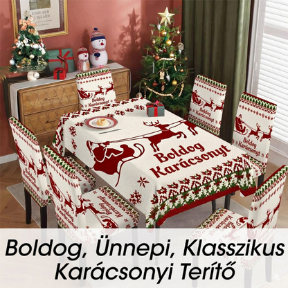 🎅🎄 49% OFF! Klasszikus karácsonyi asztalterítő – Ünnepi hangulat, amíg a készlet tart ✨