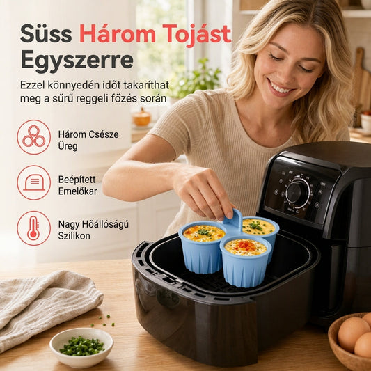 🧁✨ Szilikon sütőforma légsütőhöz – Rugalmas, hőálló, ideális sütéshez 📦