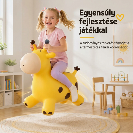 🦒 Aranyos zsiráf alakú ugráló állatka – Gyerekeknek, szórakoztató, fejlesztő ✨