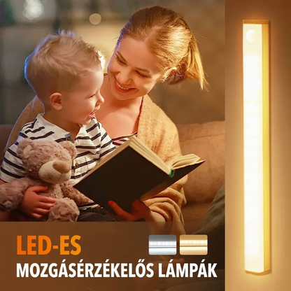 💡 LED okos mágneses mozgásérzékelős lámpa – Automatikus világítás, energiatakarékos ✨