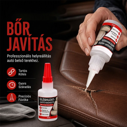 🚗 Gyorsan száradó autóülés-bőrjavító ragasztó – Tartós, rugalmas javítás ✨