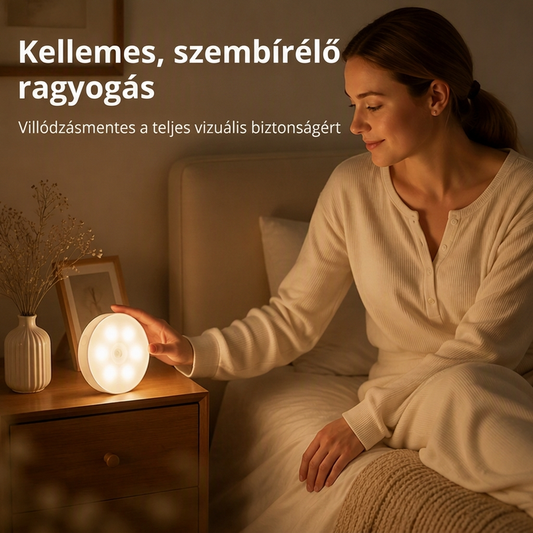 🧲 Mágneses vezeték nélküli LED mozgásérzékelős éjjeli fény – Könnyen felszerelhető, energiatakarékos ✨