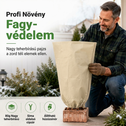 ❄️ Növényfagyvédő takaró – Téli kerti védőpajzs, fagyálló ✨