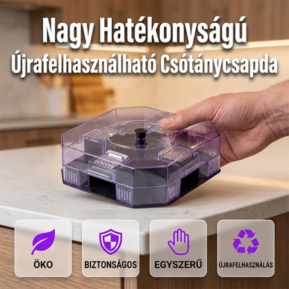 🛡️ Újrafelhasználható csótányfogó – Hatékony, biztonságos, otthonra ⚡