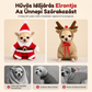🎄 Karácsonyi kutyaruha ünnepi kisállat jelmez – Meleg, puha, őszre és télre 🐶
