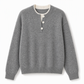 👚 Alkalmi ál-kétrészes V-nyakú kötött pulóver – Gombokkal, elegáns, kényelmes ✨