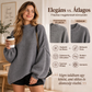 👚 Női laza vágású kis nyakú kötött pulóver – Kényelmes, elegáns, mindennapi viselet ✨