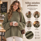 👚 Női laza vágású kis nyakú kötött pulóver – Kényelmes, elegáns, mindennapi viselet ✨