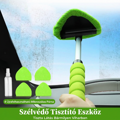 🚗 Kinyújtható szélvédő tisztító eszköz – 180°-ban forgatható fej, csúszásmentes markolat ✨