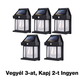 ☀️ 49% KEDVEZMÉNY! Napelemes fali lámpa – Mozgásérzékelővel, IP65 vízállósággal, energiatakarékos ⚡