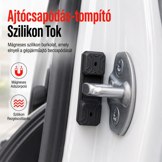 🚗 Mágneses rögzítésű hangszigetelő betét autóajtóhoz – Csökkenti a csapódási zajt, védi az autót ✨