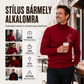 🧥 Férfi klasszikus vékony fazonú garbó pulóver – Elegáns, karcsú, kényelmes ✨