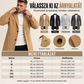 🧥 Férfi klasszikus egysoros középhosszú kabát – Elegáns, letisztult, sokoldalú ✨