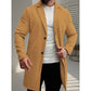 🧥 Férfi klasszikus egysoros középhosszú kabát – Elegáns, letisztult, sokoldalú ✨