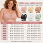 👙 Női nagy méretű virágmintás melltartó – Elülső gombbal, acél merevítés nélkül ✨
