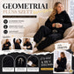 🍂 Geometrikus dombornyomott plüss szett – Időtlen kényelem, könnyed stílus minden alkalomra ✨