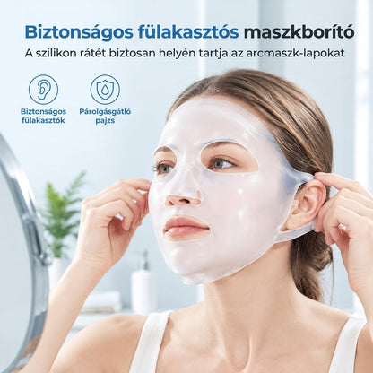 🎭 3D szilikon arcmaszk tartó fülhurkokkal – Kényelmes, praktikus, stabil ✨