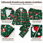 🎄 Női karácsonyi hosszú ujjú galléros pizsama szett – Ünnepi hangulat, kényelmes viselet ✨