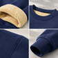 🧥 Férfi gyapjú bélésű kerek nyakú pulóver – Meleg, kényelmes, elegáns ✨