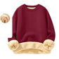 🧥 Férfi gyapjú bélésű kerek nyakú pulóver – Meleg, kényelmes, elegáns ✨