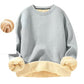 🧥 Férfi gyapjú bélésű kerek nyakú pulóver – Meleg, kényelmes, elegáns ✨