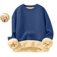 🧥 Férfi gyapjú bélésű kerek nyakú pulóver – Meleg, kényelmes, elegáns ✨