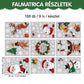 🎅🎄 Karácsonyi PVC statikus ablakmatricák – Könnyen felragasztható, ünnepi dekoráció ✨