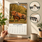 🐮🐄 2027-es Grumpy Highland Cows A4-es fali naptár – Mord skót tehenek, humoros falinaptár 📅