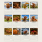 🐮🐄 2027-es Grumpy Highland Cows A4-es fali naptár – Mord skót tehenek, humoros falinaptár 📅