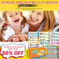📚 30 Read and Rhyme Flip Books – 30 darabos olvasó és rimelő flip könyv, fejlesztő szórakozás ✨