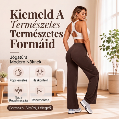 🏃‍♀️ Kényelmes magas derekú üléskényelmi női jóganadrág – Rugalmas, tartó, kényelmes ✨