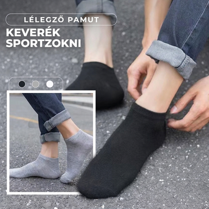 Lélegző pamutkeverék sportzoknik